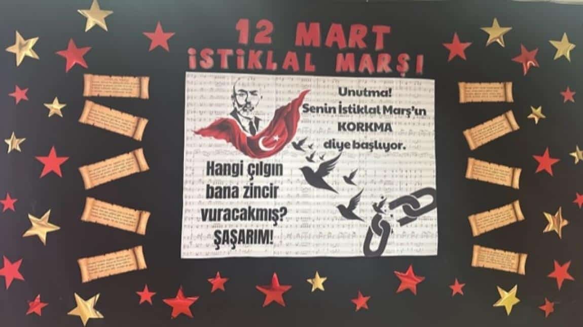 12 Mart İstikal Marşı'nın Kabulü ve Mehmet Akif Ersoy'u Anma Günü Programı
